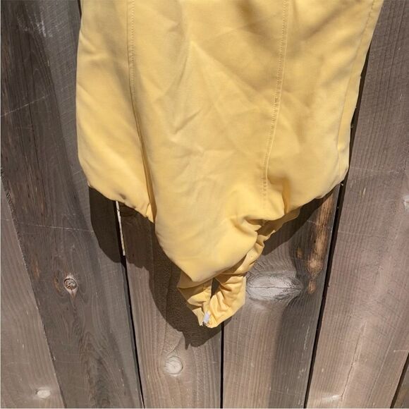 Zara Women's Bodysuit Sleeveless w/ Metal Detail Size S buttery yellow NWT - Picture 8 of 13